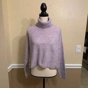 Sun + Moon Boxy Turtleneck Purple Size Medium